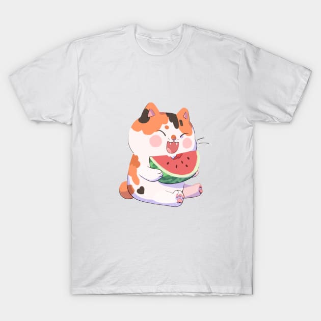 Watermeowlon T-Shirt by gemrys